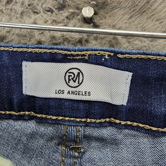 RFM Jeans Womens 18 Blue Stretch High Rise Capri *GUC* - Picture 3 of 15